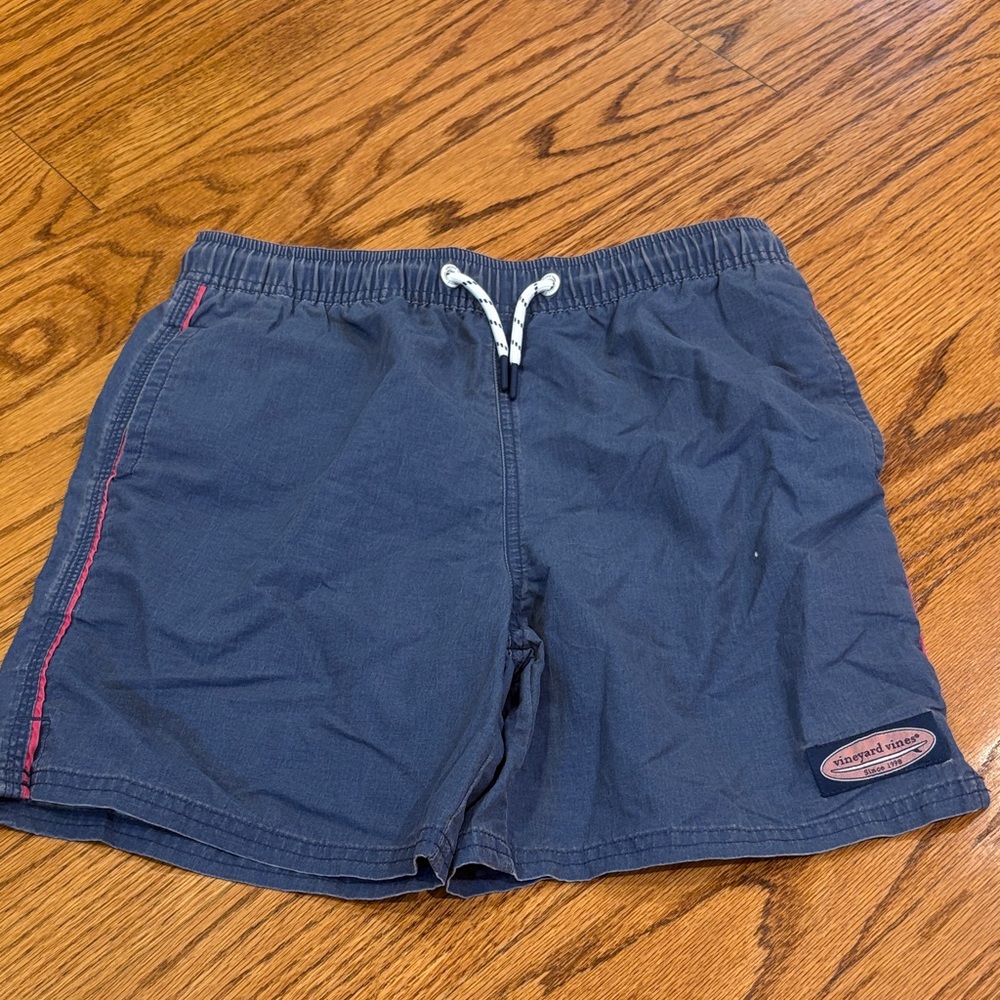 Vineyard Vines Boy’s Denim Blue Swim Trunks Size M